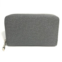LOUIS VUITTON Coin case M32617  Taiga Leather gray Taiga Zippy coin purse mens Used Authentic