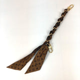 LOUIS VUITTON charm bag accessories key chain Monogram Bag Charm/Chain Fural silk M01354 Brown Women Used Authentic