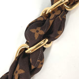 LOUIS VUITTON charm bag accessories key chain Monogram Bag Charm/Chain Fural silk M01354 Brown Women Used Authentic