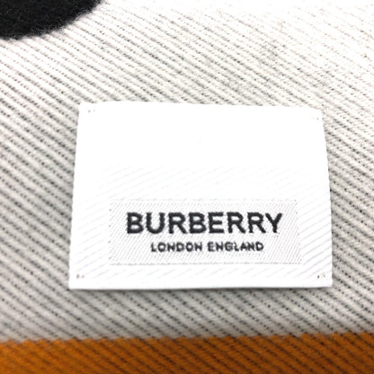 BURBERRY Scarf 8023067 wool Black Grey TB logo