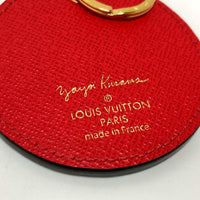 LOUIS VUITTON Bag charm Charm Keyring Keychain Monogram Pumpkin Dot Yayoi Kusama Porto Kure Monogram canvas M66738 Red Women Used Authentic