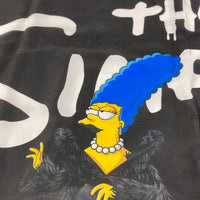 BALENCIAGA scarf silk black THE SIMPSONS Simpsons collaboration simpsons Women Used Authentic