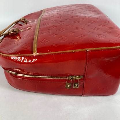 LOUIS VUITTON Shoulder Bag M91080 Monogram Vernis Canvas Red Monogram Vernis Sutton Women Used Authentic