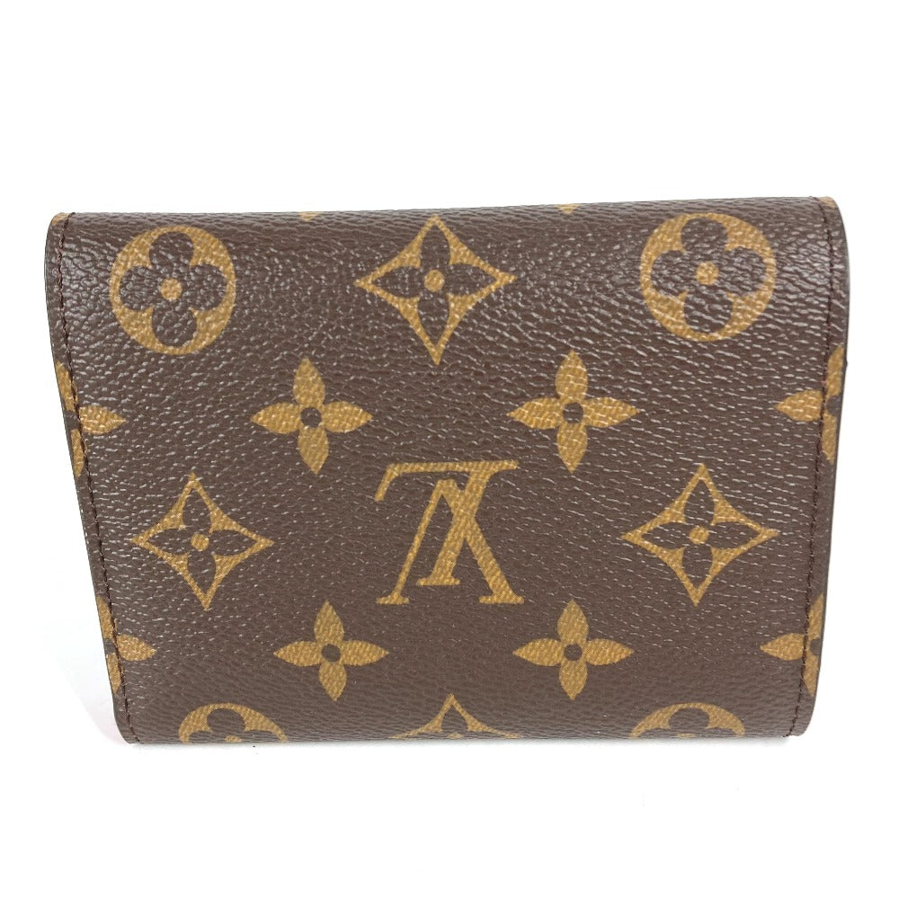 LOUIS VUITTON Trifold wallet M81631 Monogram canvas Brown Monogram Portefeuille Victorine Women Used Authentic