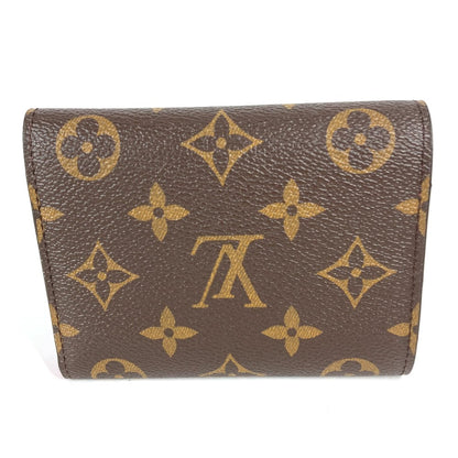 LOUIS VUITTON Trifold wallet M81631 Monogram canvas Brown Monogram Portefeuille Victorine Women Used Authentic