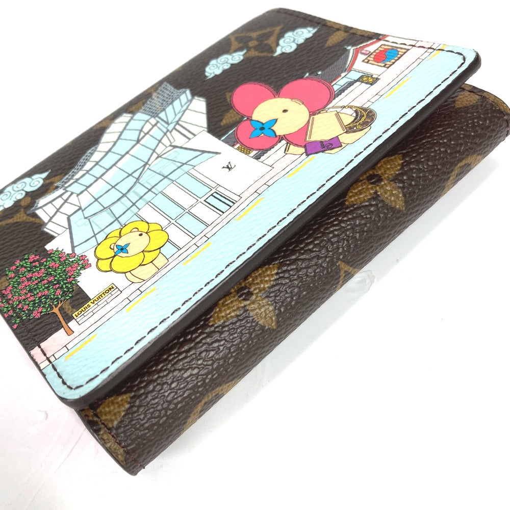 LOUIS VUITTON Trifold wallet M81631 Monogram canvas Brown Monogram Portefeuille Victorine Women Used Authentic