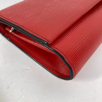 LOUIS VUITTON Shoulder Bag 3WAY Bag Handbag Clutch Bag Epi Clerry Epi Leather M54538 Red Women Used Authentic