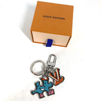 LOUIS VUITTON key ring Bag charm Portocle LV Puzzle Metal, leather MP3453 multicolor mens Used Authentic