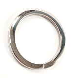 HERMES key ring Cadena Quiz Rainbow metal Silver unisex Used Authentic