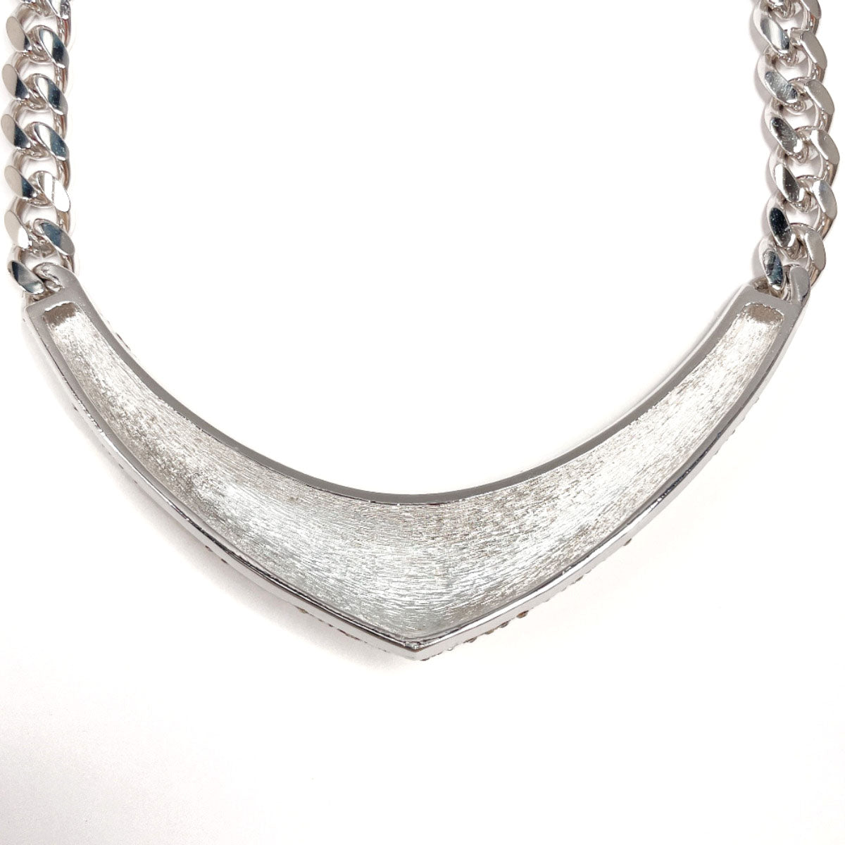 Dior Necklace Metal, Stone Silver Women Used Authentic