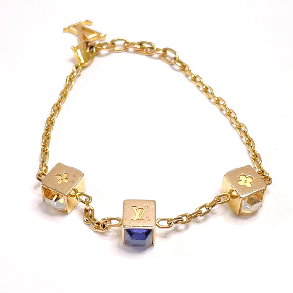 LOUIS VUITTON bracelet Bracelet Gamble Metal, Swarovski M66060 gold Women Used Authentic