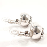CHANEL Earring COCO Mark metal Silver Women Used Authentic