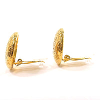 CHANEL Earring vintage metal gold Women Used Authentic