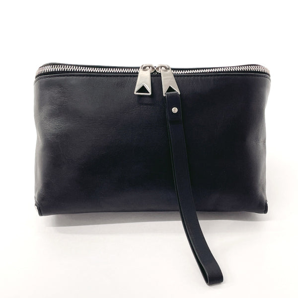 BOTTEGAVENETA Clutch bag organizer leather 666771 black unisex Used Authentic