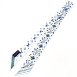 LOUIS VUITTON scarf Bandeau BB Studs Silk, 100% silk M77828 blue Women Used Authentic