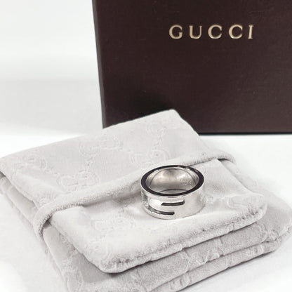 GUCCI Ring Silver925 Silver Branded Cutout G