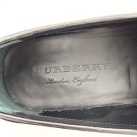 BURBERRY loafers leather black mens Used Authentic