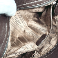 Salvatore Ferragamo Handbag Sofia Gancini leather BW-21 A896 Dark brown Women Used Authentic