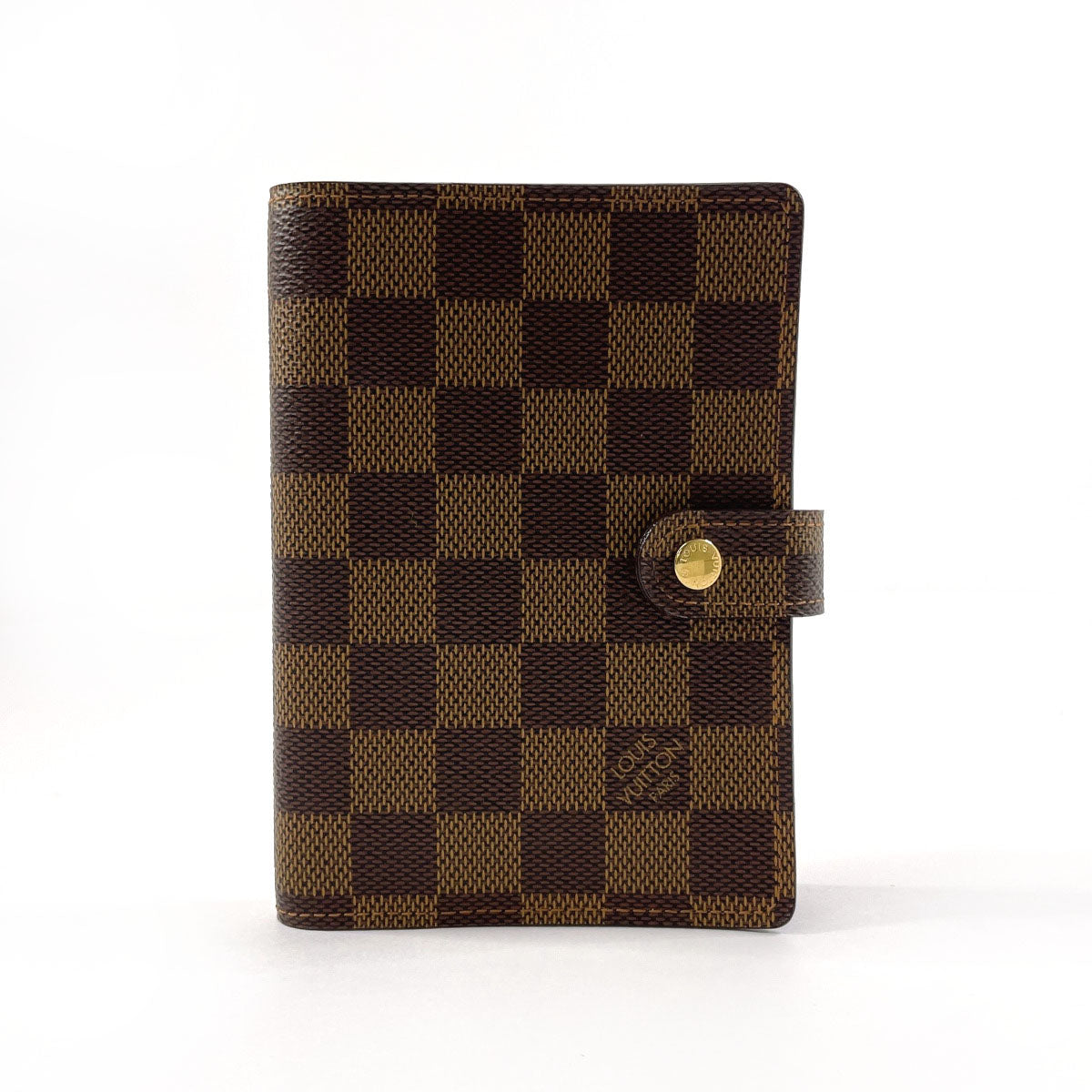 LOUIS VUITTON Notebook cover R20700 Damier canvas Brown Agenda PM