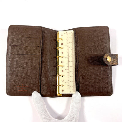 LOUIS VUITTON Notebook cover R20700 Damier canvas Brown Agenda PM