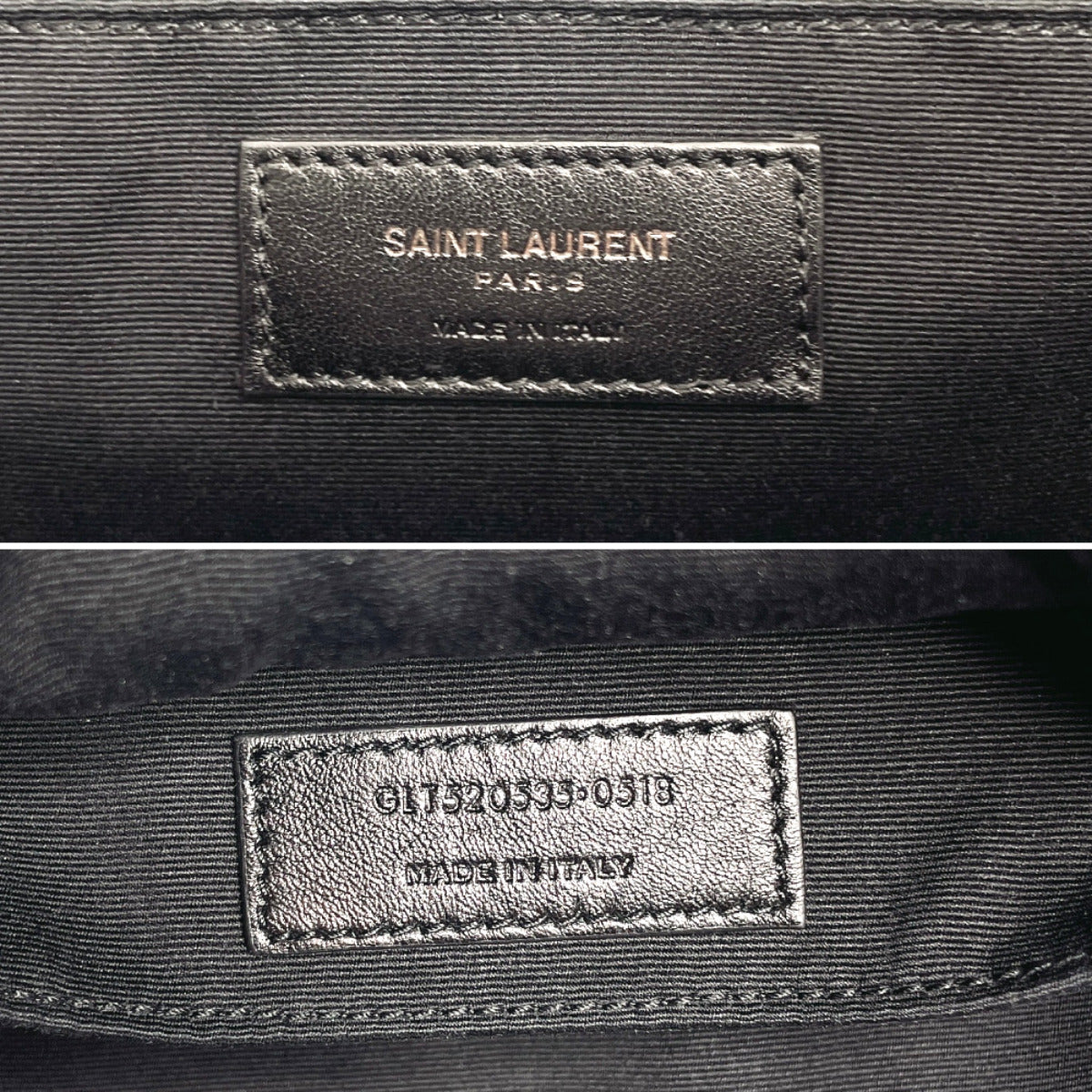 SAINT LAURENT PARIS Shoulder Bag 520535 leather black Croco embossed Lou camera bag