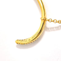 FENDI Earring Ear cuff Metal, Rhinestone AR0721 gold Women Used Authentic