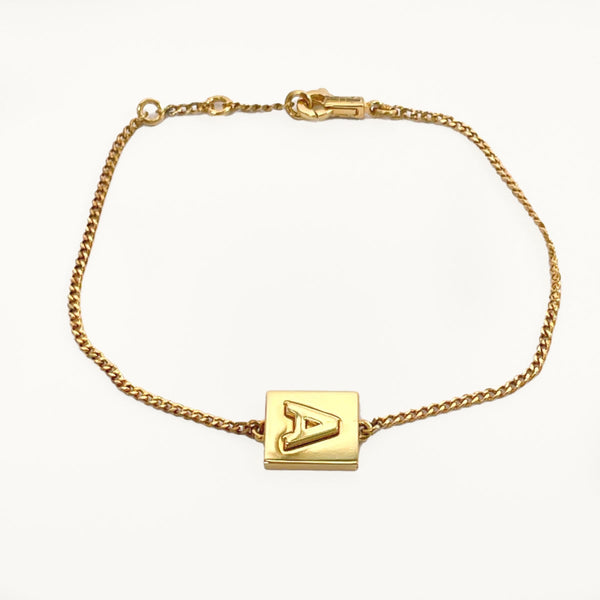 CELINE bracelet Alphabet Gold Plated 46B1T6BRA.35OR gold Women Used Authentic