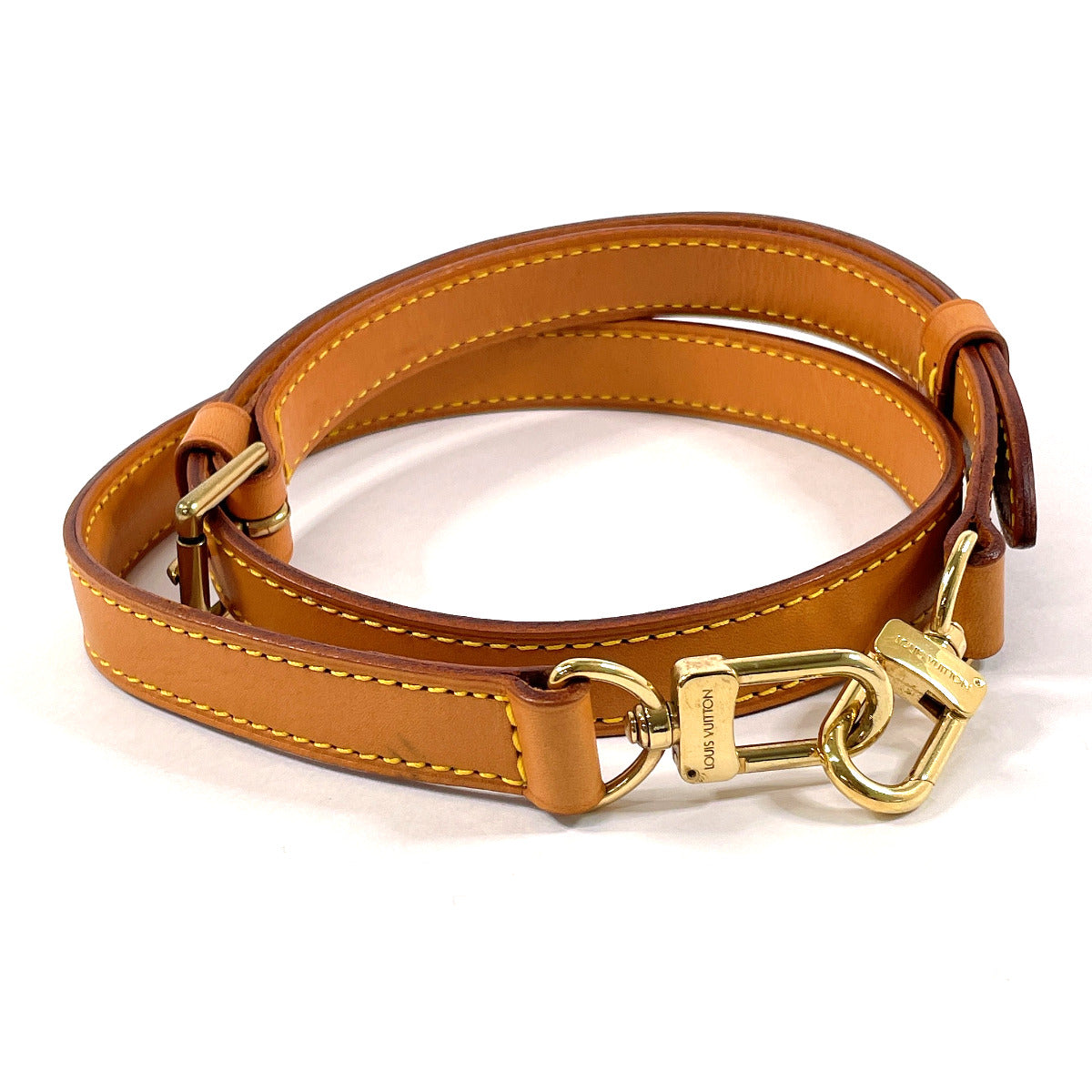 LOUIS VUITTON Shoulder strap Nume leather Brown