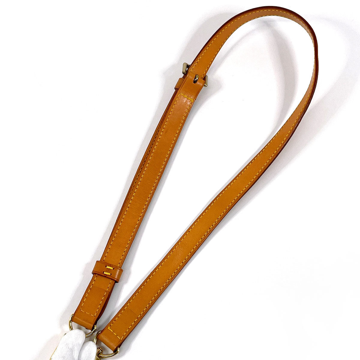 LOUIS VUITTON Shoulder strap Nume leather Brown