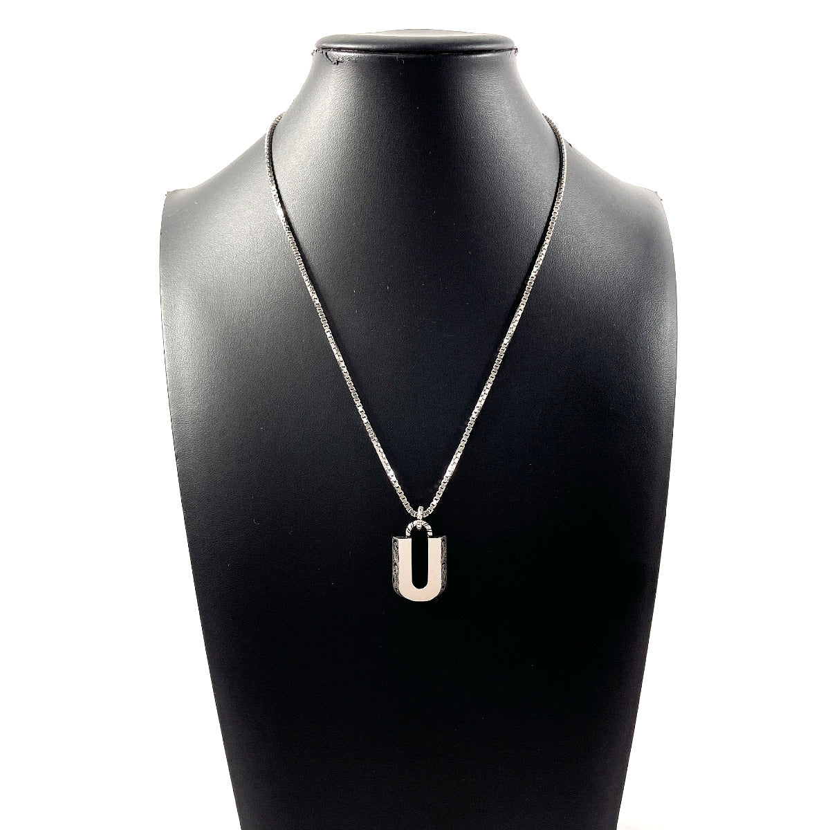 GUCCI Necklace Silver925 Silver Initial Necklace U