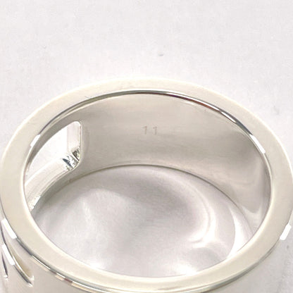 GUCCI Ring Silver925 Silver Branded Cutout G 11