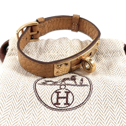 HERMES bracelet Fjord beige Kelly Women Used Authentic