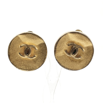 CHANEL Earring metal gold vintage COCO Mark Women Used Authentic