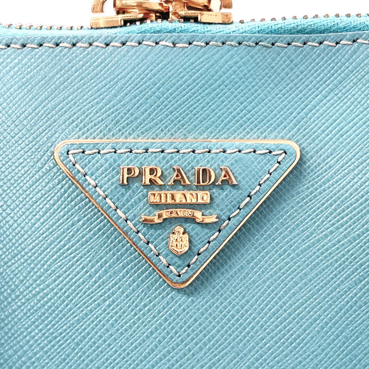 PRADA Handbag BL0837 Safiano leather blue 2WAY Shoulder Bag Women Used Authentic