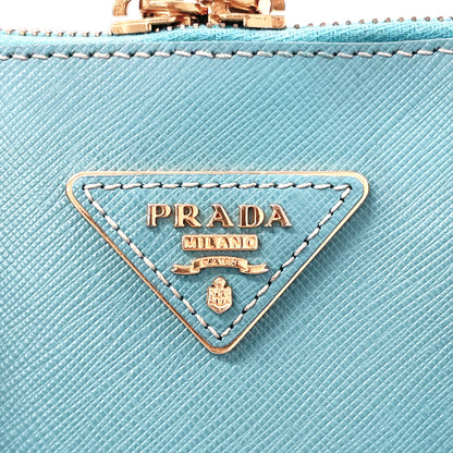 PRADA Handbag BL0837 Safiano leather blue 2WAY Shoulder Bag Women Used Authentic