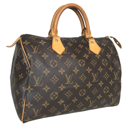 LOUIS VUITTON Handbag M41526 Monogram canvas Brown Speedy 30