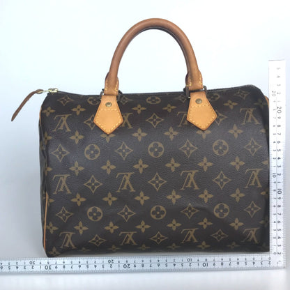 LOUIS VUITTON Handbag M41526 Monogram canvas Brown Speedy 30