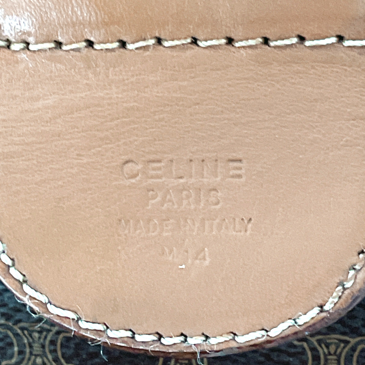 CELINE Boston Duffel bag PVC, Leather Brown Macadam unisex Used Authentic