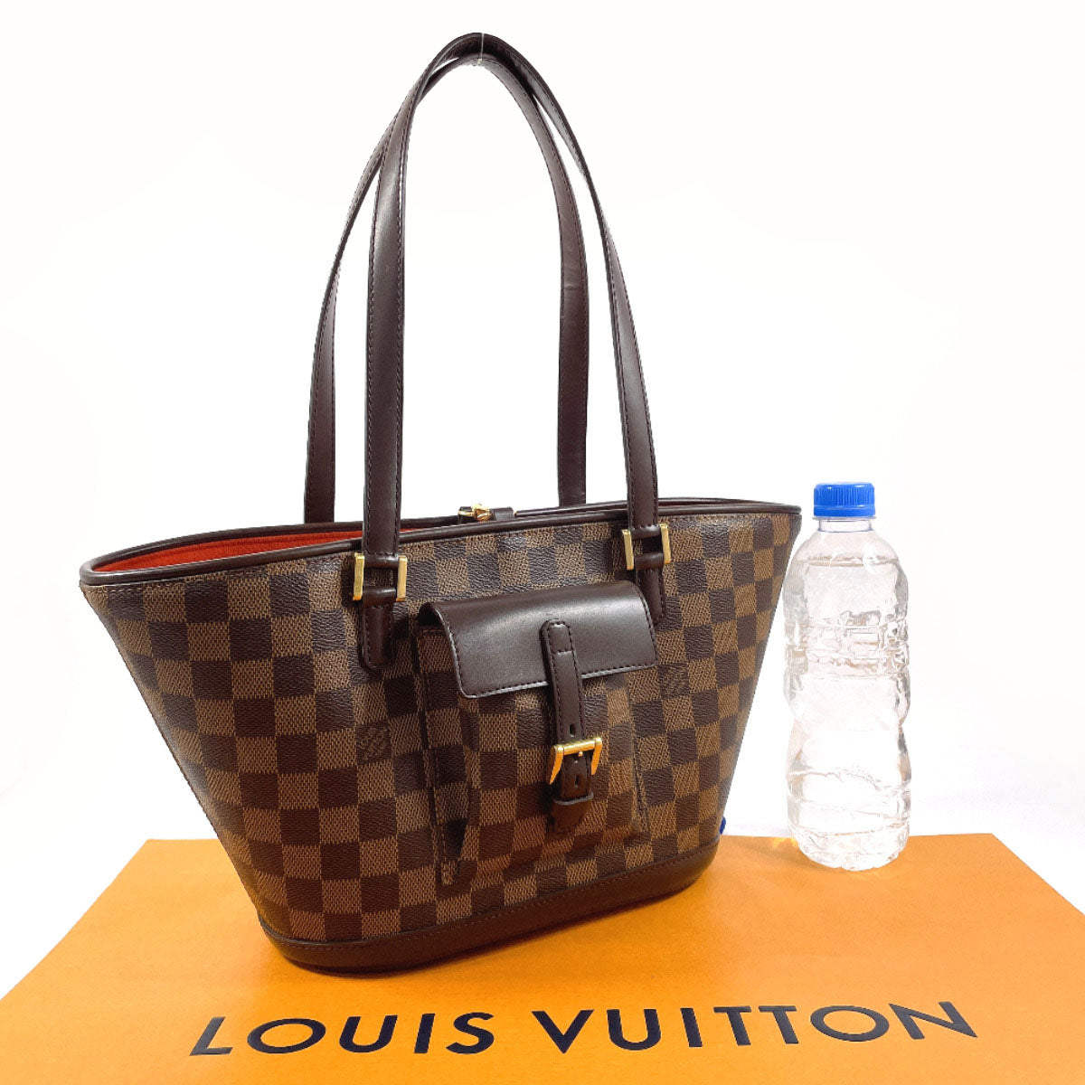 LOUIS VUITTON Tote Bag N51121 Damier Brown Manosque PM