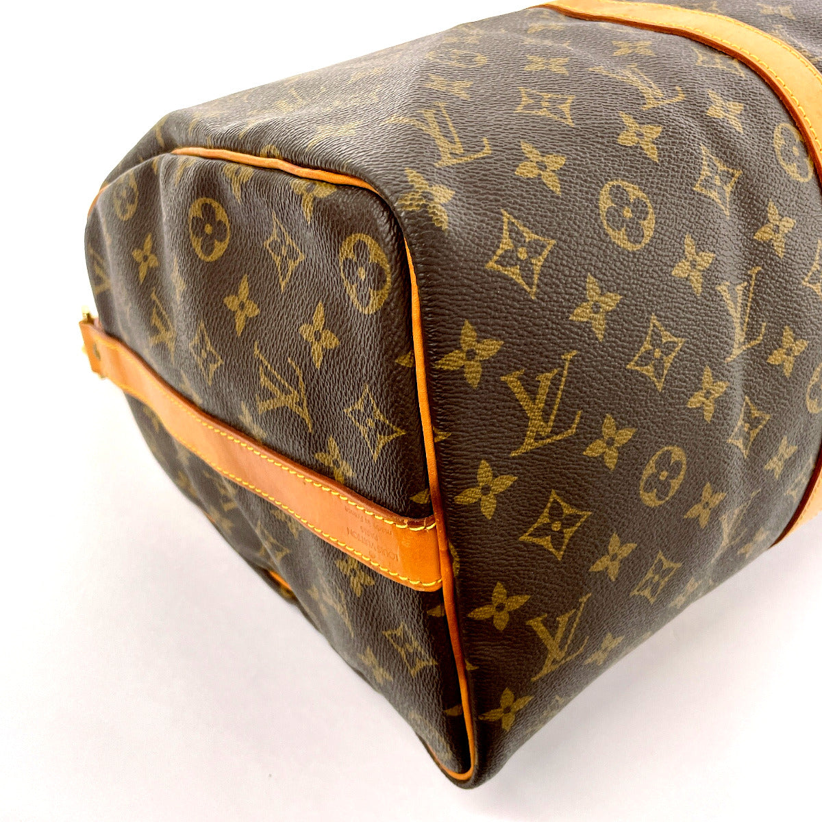 LOUIS VUITTON Boston Duffel bag M41418 Monogram canvas, tanned leather Brown Keepall  bandouliere 45