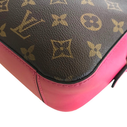 LOUIS VUITTON Shoulder Bag M43557 Monogram canvas Brown pink Handbag Saintonge