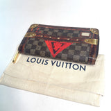 LOUIS VUITTON Long Wallet Purse M63490 Damier canvas Brown Transform do Damier Trompe l’oeil zippy wallet Women Used Authentic