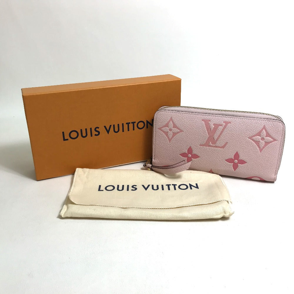 LOUIS VUITTON Long Wallet Purse M80403 Monogram Ann Platt Leather pink Monogram Ann Platt By the pool