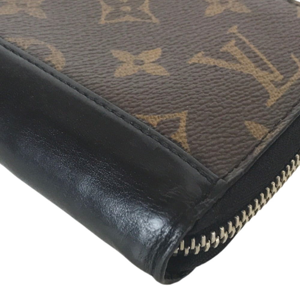 LOUIS VUITTON Long Wallet Purse M60109 Monogram macacer Brown Zippy wallet