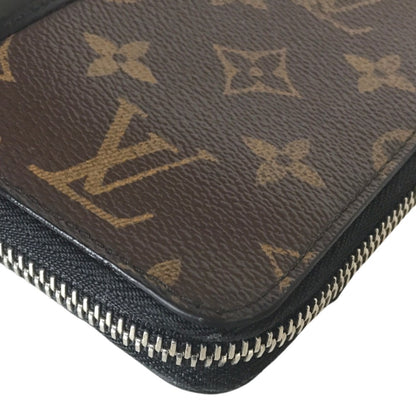 LOUIS VUITTON Long Wallet Purse M60109 Monogram macacer Brown Zippy wallet