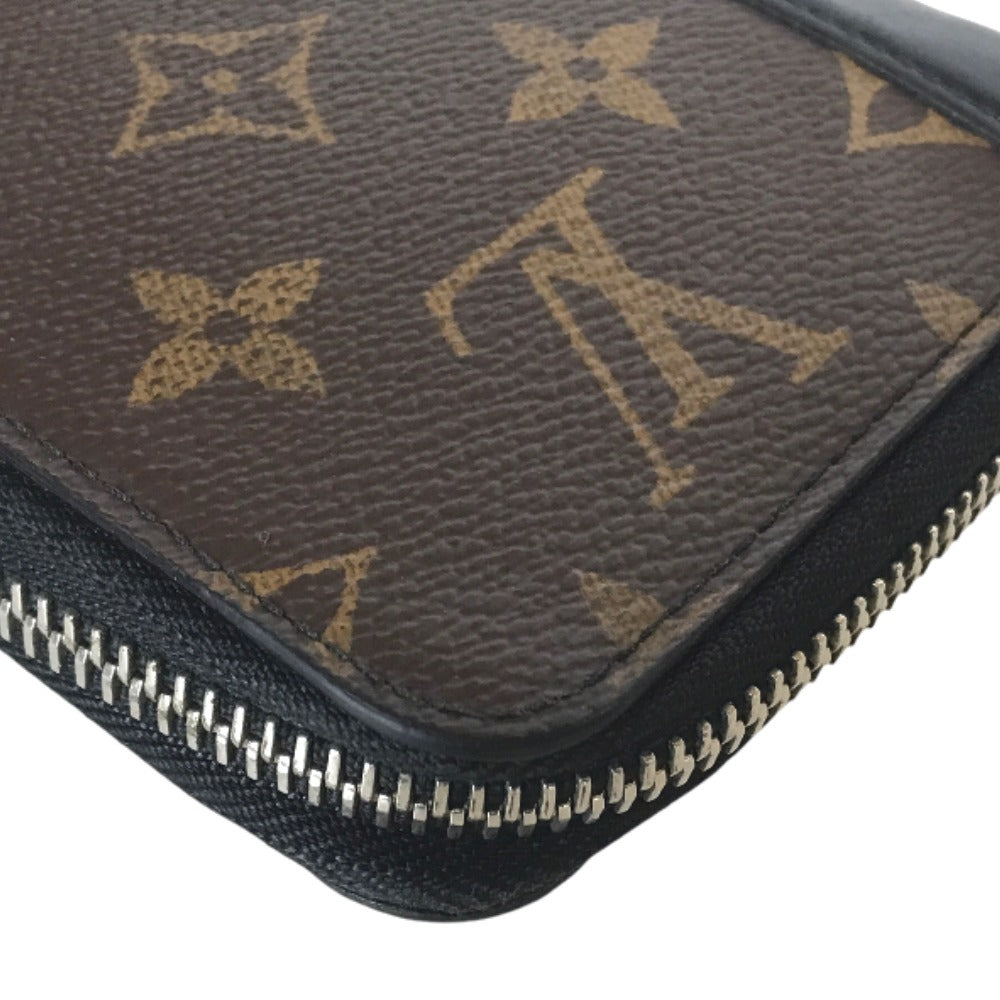 LOUIS VUITTON Long Wallet Purse M60109 Monogram macacer Brown Zippy wallet