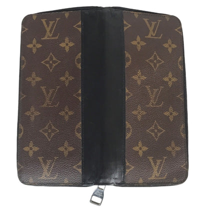 LOUIS VUITTON Long Wallet Purse M60109 Monogram macacer Brown Zippy wallet