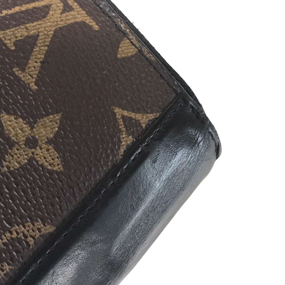 LOUIS VUITTON Long Wallet Purse M60109 Monogram macacer Brown Zippy wallet