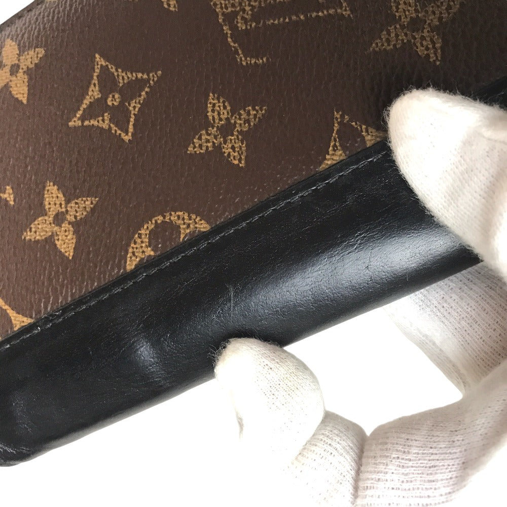 LOUIS VUITTON Long Wallet Purse M60109 Monogram macacer Brown Zippy wallet