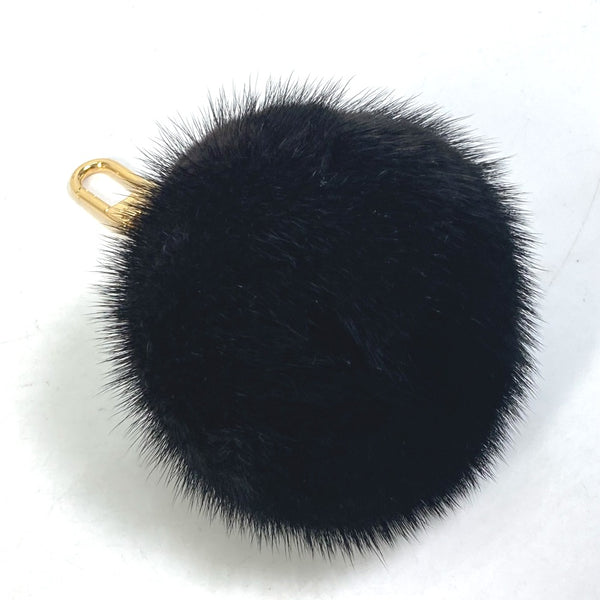 LOUIS VUITTON charm M00008 fur black Bubble V Women Used Authentic